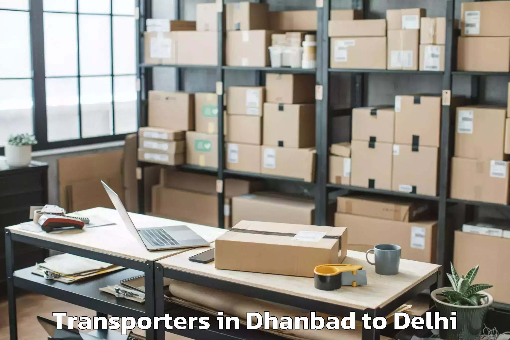 Dhanbad to Chandinchowk Transporters Booking